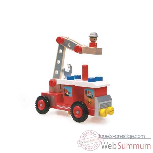 Camion de pompier a construire en bois Scratch -6181070 -3