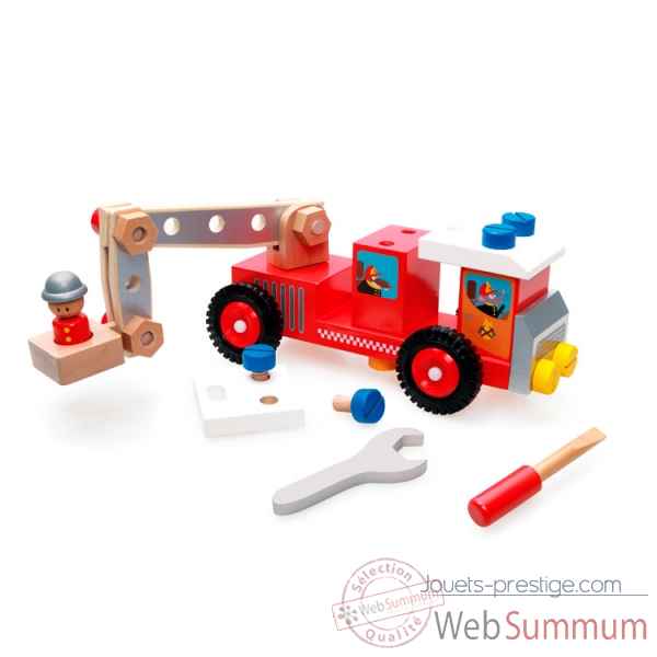 Camion de pompier a construire en bois Scratch -6181070