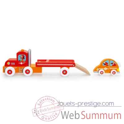 Camion et voiture de course en bois Scratch -6181055 -3