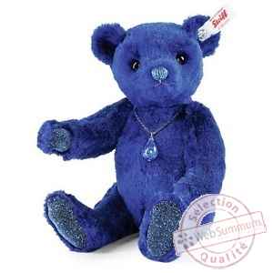 Ours teddy lapis-lazuli, bleu STEIFF -034237