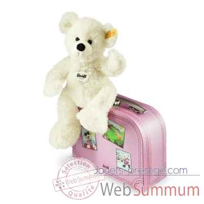Ours teddy lotte dans sa valise, blanc STEIFF -111563
