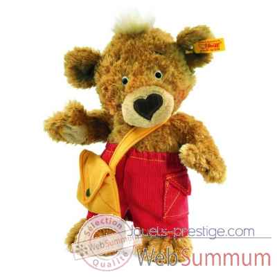 Peluche steiff ours teddy knopf, brun dore -014444