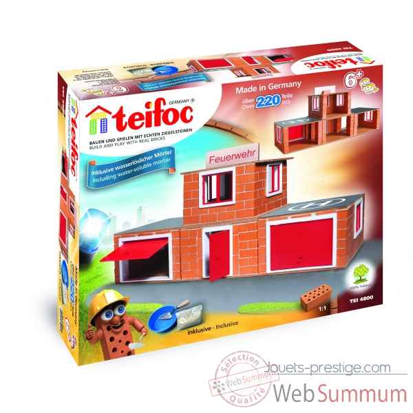 Construction caserne de pompiers en briques Teifoc -TEI4800