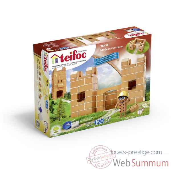 Construction en briques petit chateau de demarrage Teifoc -TEI 55