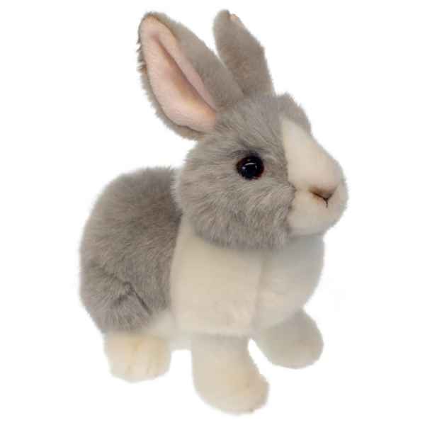 Lapin (gris et blanc) peluche wilberry -wb001203