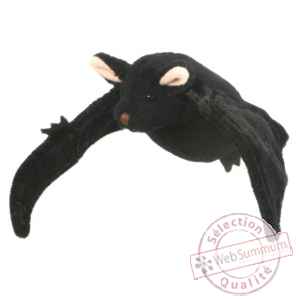 Marionnette a doigts chauve-souris noir -PC002143 The Puppet Company