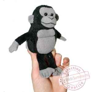Marionnette a doigts gorille dos gris -PC002126 The Puppet Company