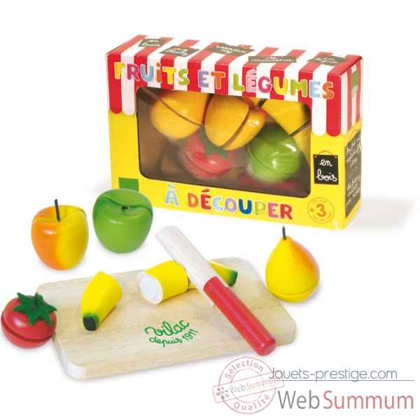 Fruits et legumes a decouper - Jouet Vilac 6149