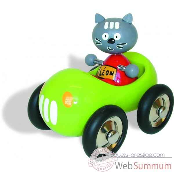 Leon articule en voiture - Jouet Vilac 2492