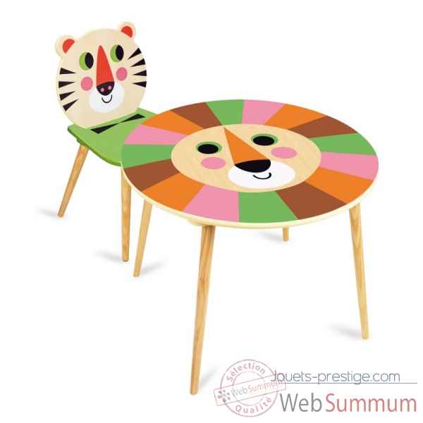 Table lion + chaise tigre vilac -7746
