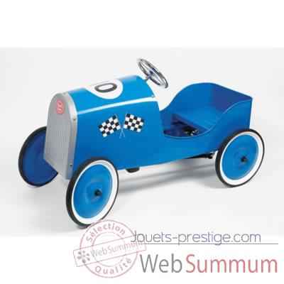 Voiture a pedale de course bleue GK Design -14095