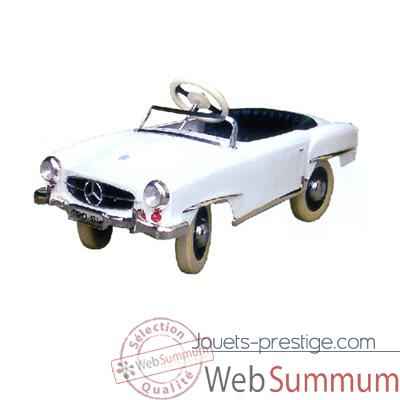 Voiture a pedales Mercedes blanc - 12659w